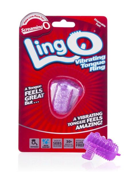 LingO Vibrating Tongue Ring The Screaming O LingO Vibrating Tongue Ring